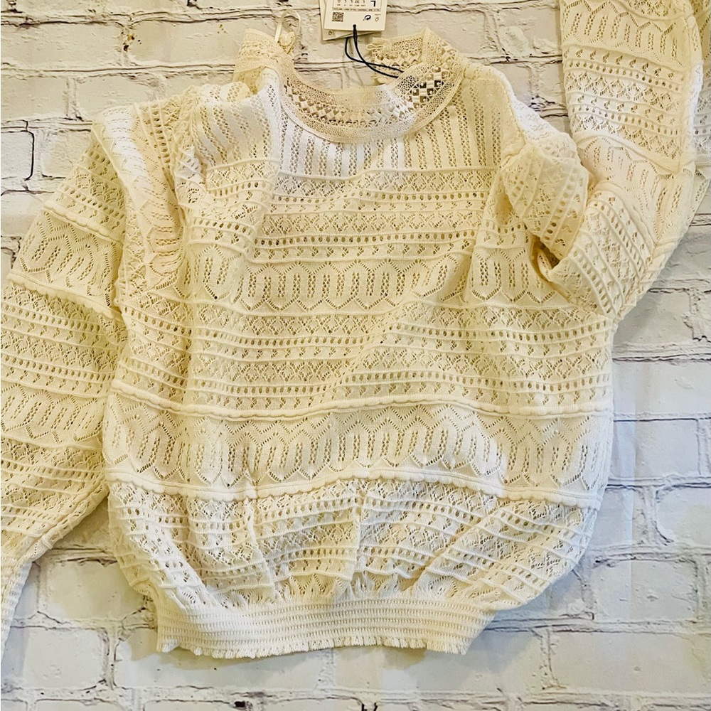 Gorgeous NEW WITG TAG zara crochet knit 
Size large 
Vintage style